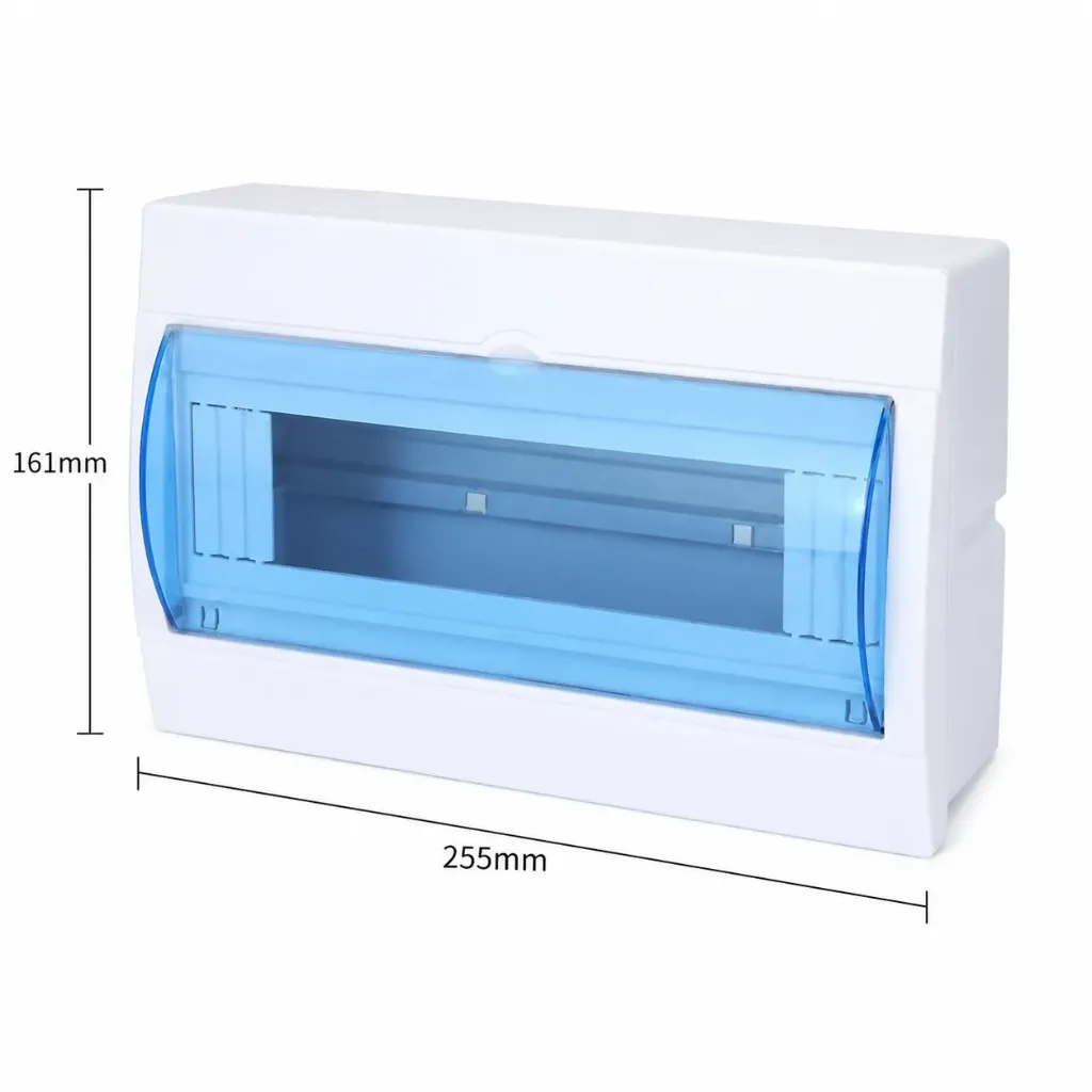 12-Way Surface Mounted Plastic Distribution Box